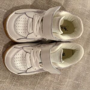 Zara White Kids Sneakers with Velcro